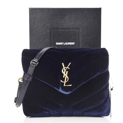 ysl toy loulou velvet marine|ysl crossbody bag.